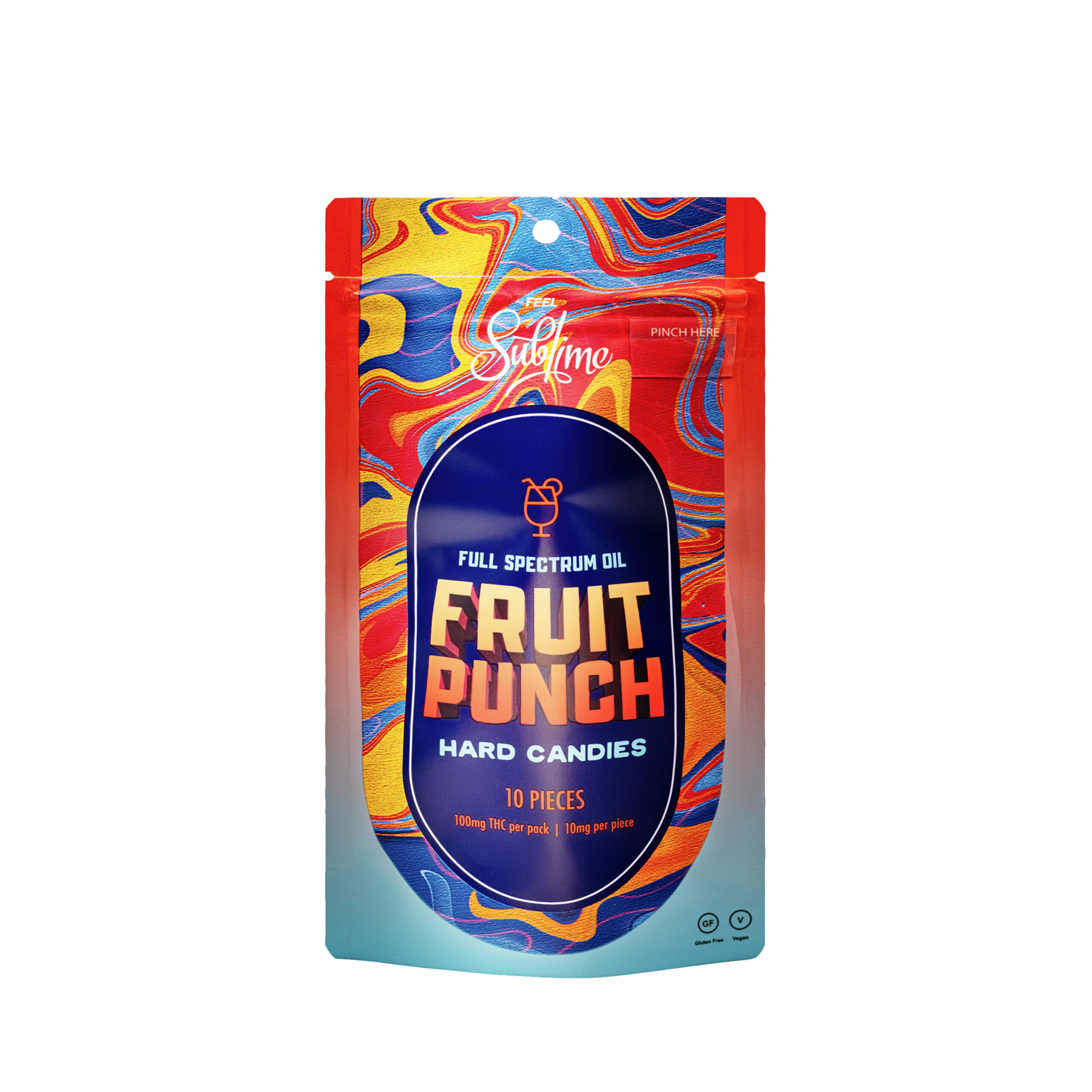 Fruit Punch Hard Candies Full Spectrum RSO Sublime Brands