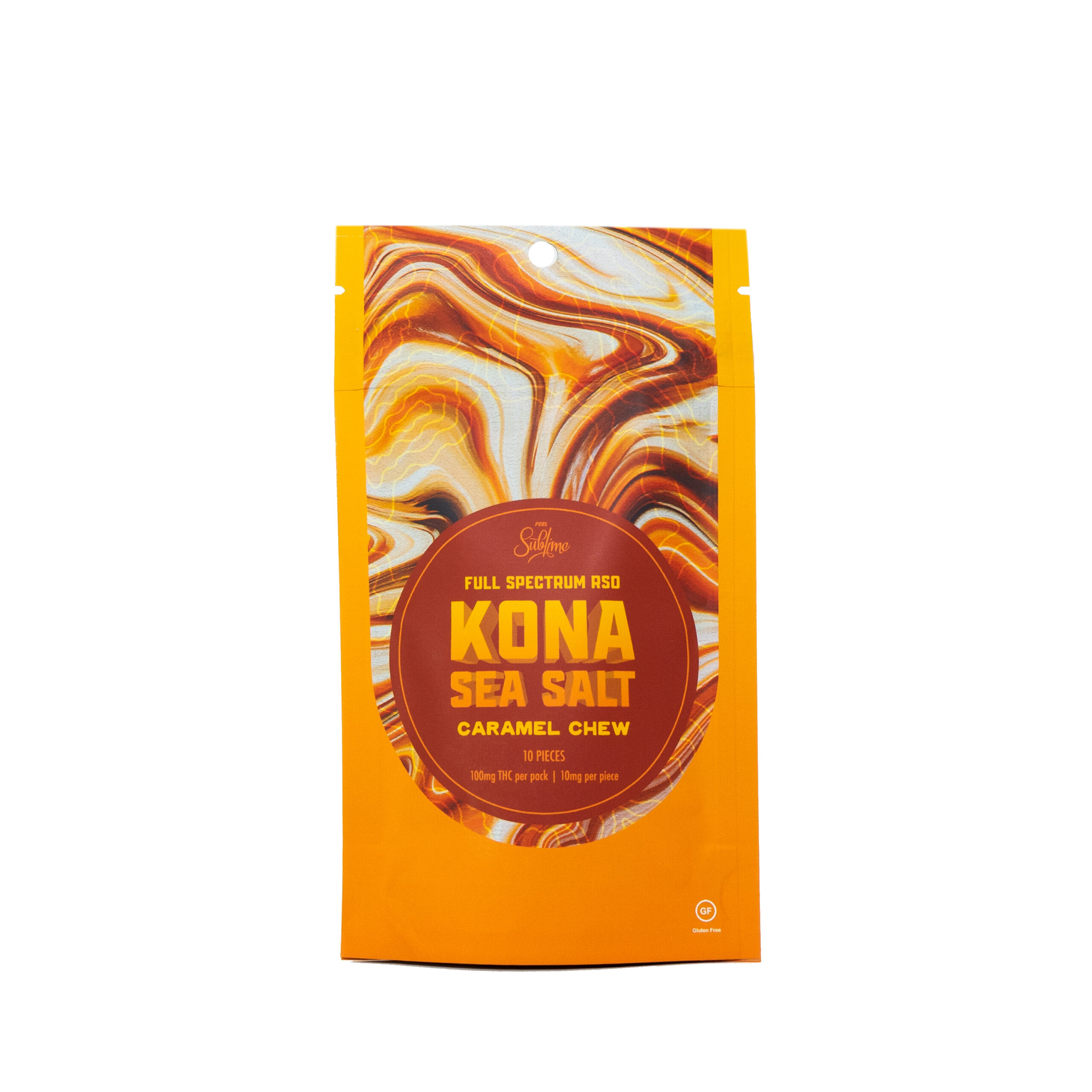 Kona Sea Salt Caramel Chews Full Spectrum Rso Infused Edibles Sublime Brands